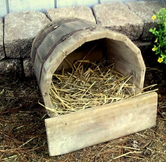 Easy DIY Wooden Half Barrel Chicken Nesting Box – Grit