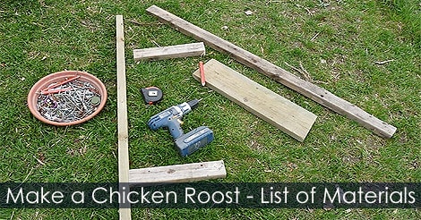 How to Build a Chicken Roost – Making a Chicken Perch for Hen House